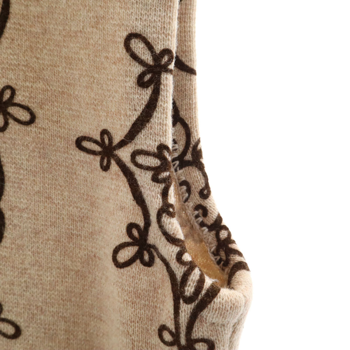 KENZO ケンゾー 90s オールド ニットベスト ベージュ レディース