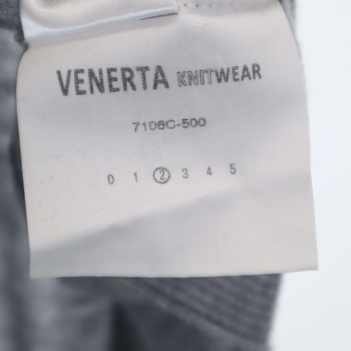 VENERTA KNITWEAR ヴェネルタニットウェア 長袖 ニット 2 グレー セーター レディース
