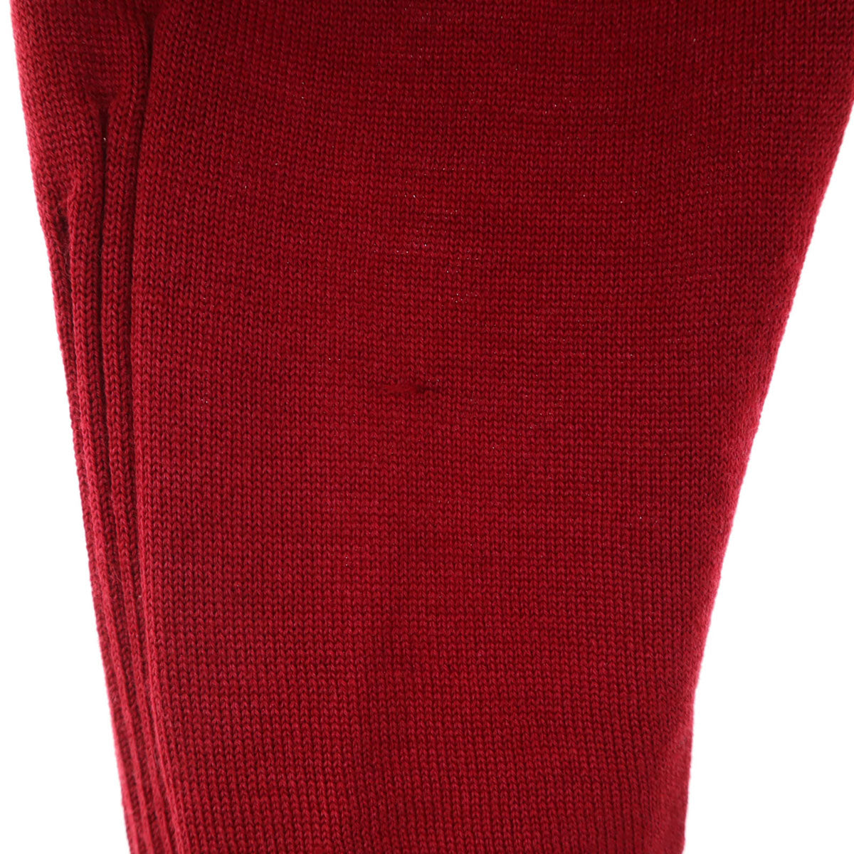 Leilian レリアン 日本製 長袖 Vネック ニットカーディガン 13+ レッド レディース