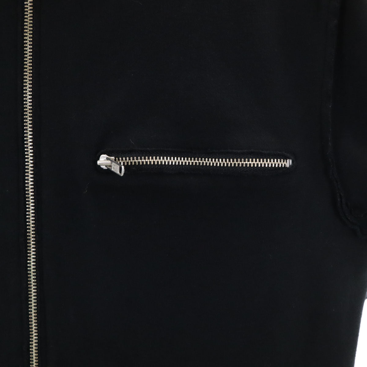 agnes b. homme アニエスベーオム 日本製 カットオフ加工 ジップジャケット 2 ブラック メンズ