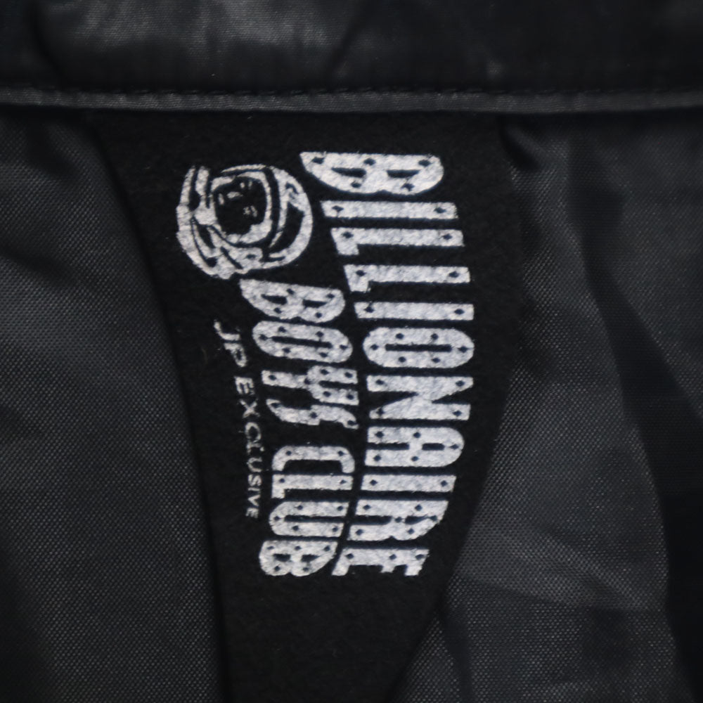Billionaire Boys Club ビリオネアボーイズクラブ 日本製 バックプリント ナイロンジャケット L ブラック メンズ