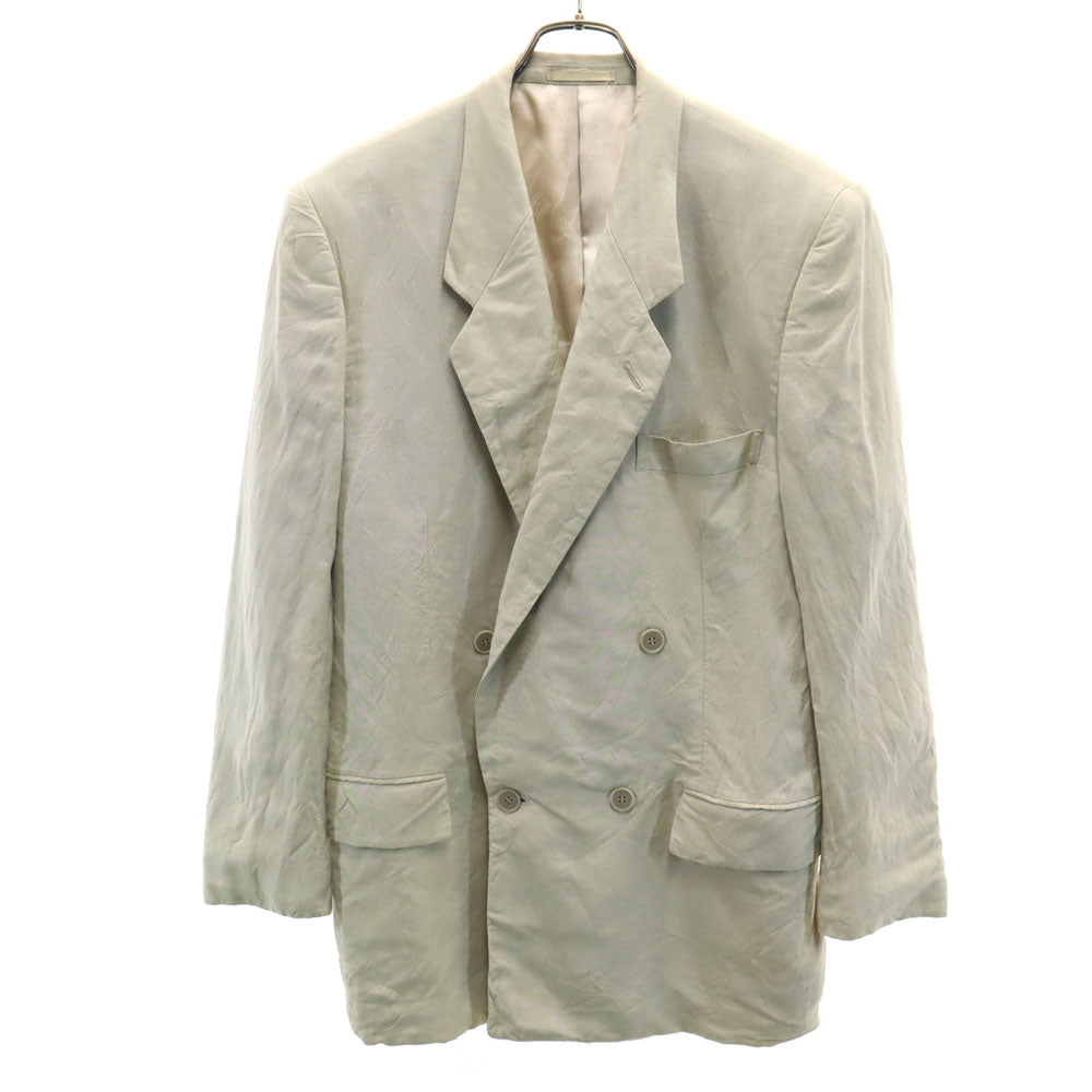 Christian Dior クリスチャンディオール 90s オールド レーヨンブレンド テーラードジャケット M クリーム メンズ