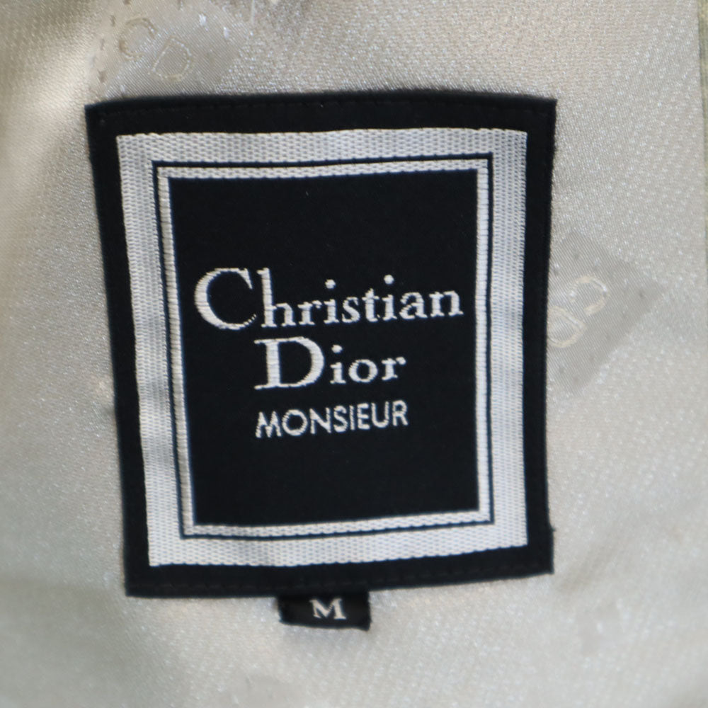 Christian Dior クリスチャンディオール 90s オールド レーヨンブレンド テーラードジャケット M クリーム メンズ