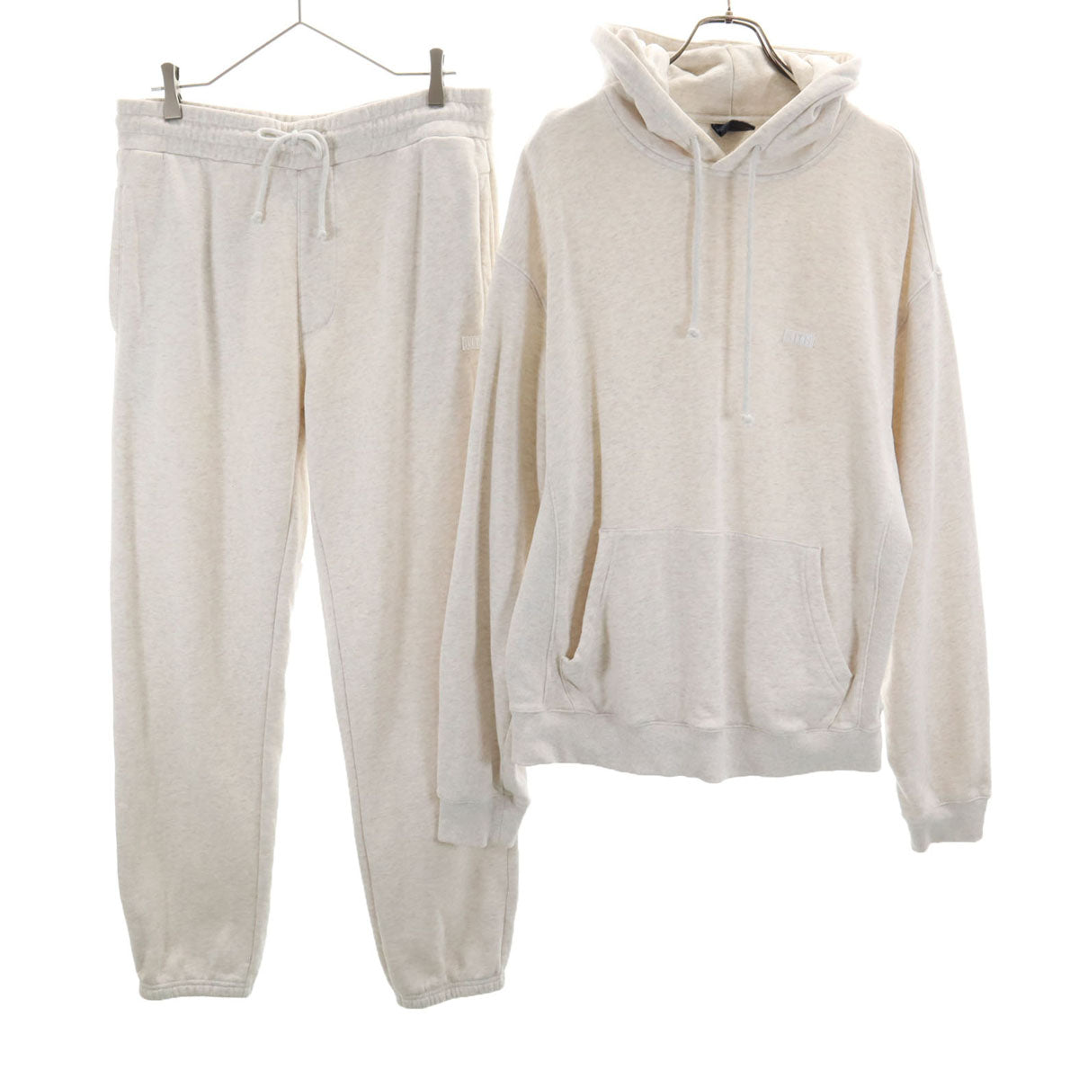 KITH キス 長袖 スウェットパーカー 上下 セットアップ M ライトグレー メンズ