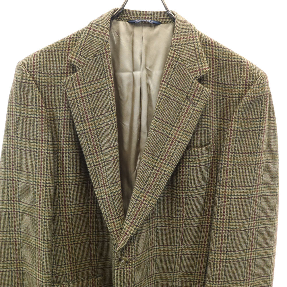 Burberrys バーバリーズ 90s オールド USA製 チェック柄 テーラードジャケット ベージュ メンズ