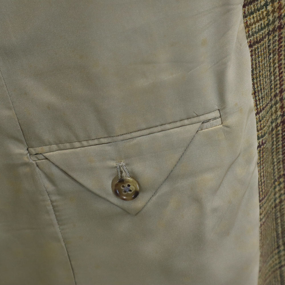 Burberrys バーバリーズ 90s オールド USA製 チェック柄 テーラードジャケット ベージュ メンズ