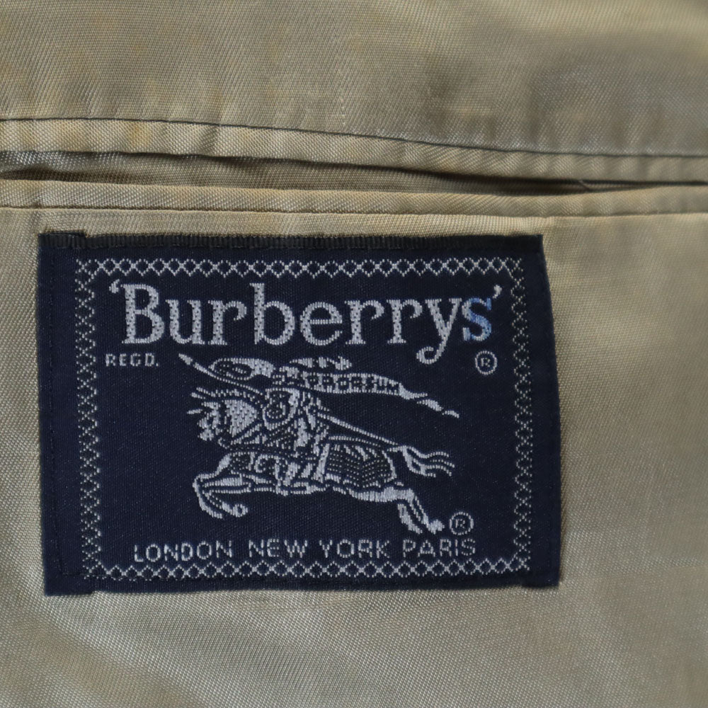 Burberrys バーバリーズ 90s オールド USA製 チェック柄 テーラードジャケット ベージュ メンズ