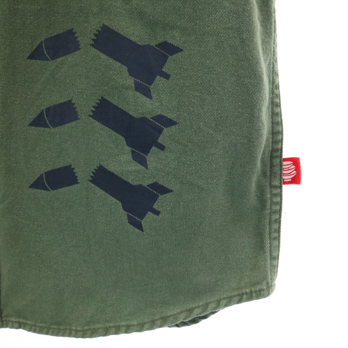 PUNK DRUNKERS パンクドランカーズ 長袖 ミリタリーシャツ M カーキ メンズ