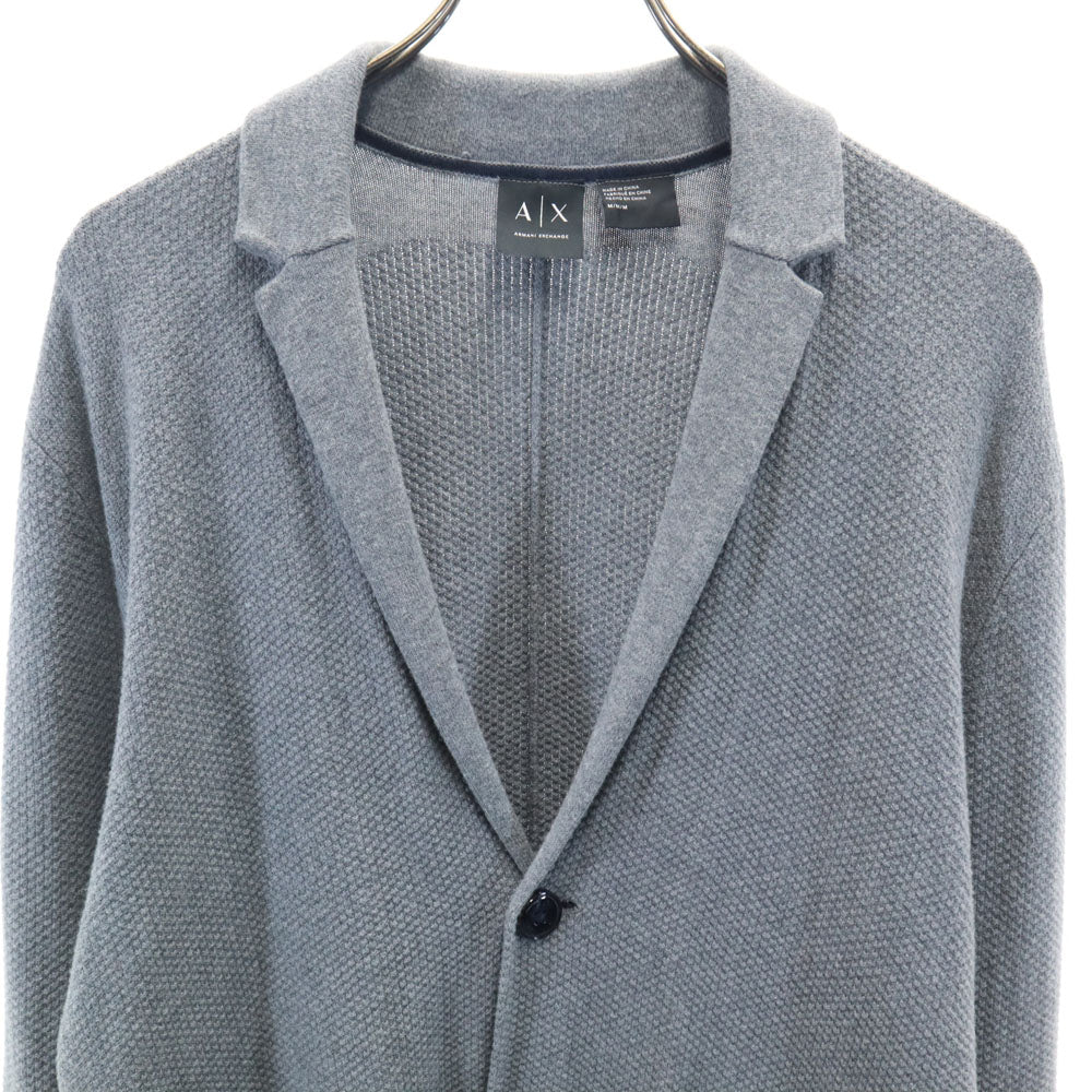 ARMANI EXCHANGE アルマーニエクスチェンジ 長袖 ニットカーディガン M グレー メンズ