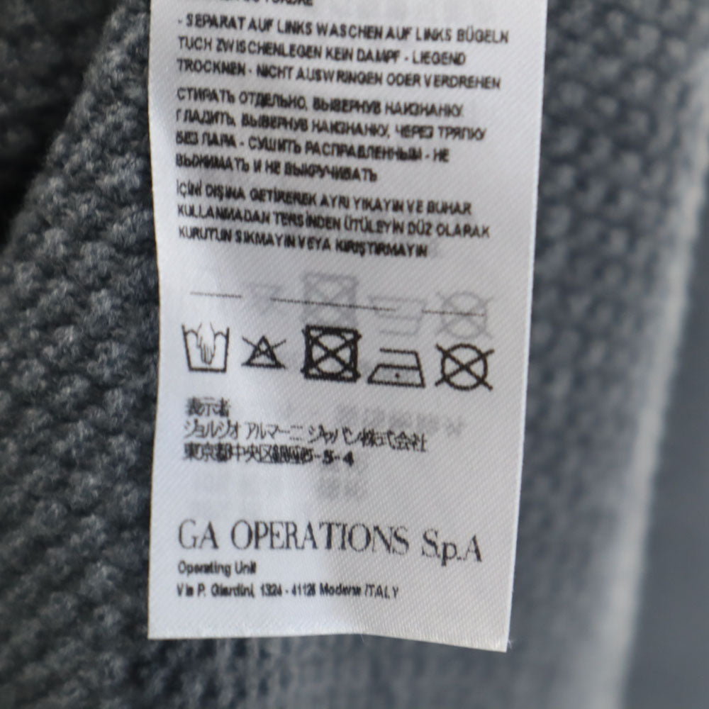 ARMANI EXCHANGE アルマーニエクスチェンジ 長袖 ニットカーディガン M グレー メンズ