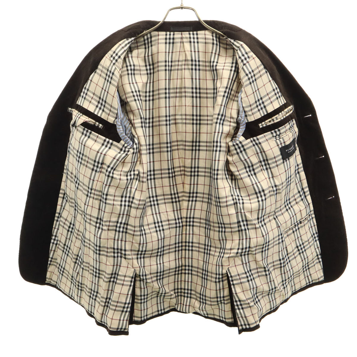 BURBERRY BLACK LABEL バーバリーブラックレーベル 三陽商会 日本製 コーデュロイ テーラードジャケット LL ブラウン メンズ