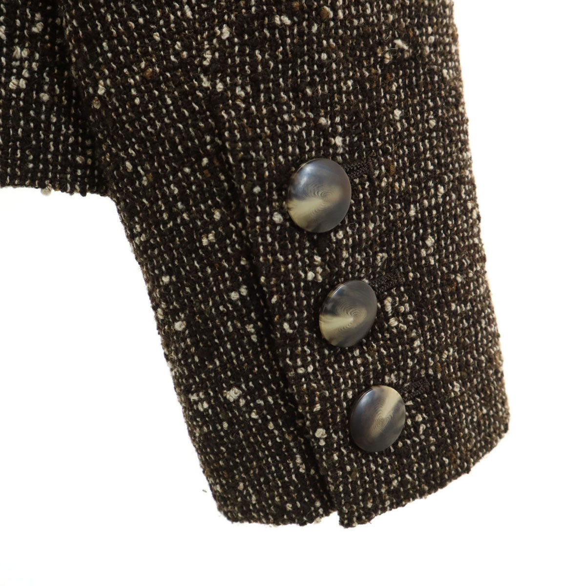 FOXEY フォクシー 日本製 ウールブレンド ショート丈 テーラードジャケット 40 ブラウン系 レディース