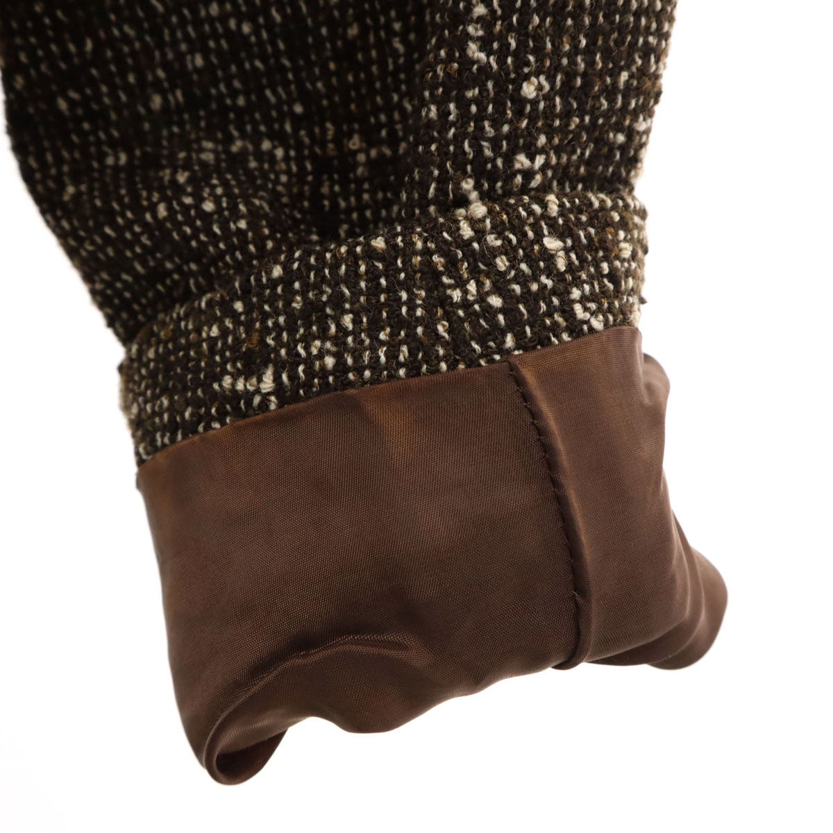 FOXEY フォクシー 日本製 ウールブレンド ショート丈 テーラードジャケット 40 ブラウン系 レディース