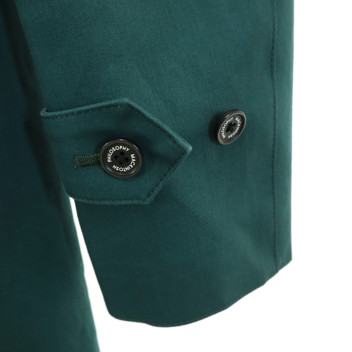 MACKINTOSH PHILOSOPHY マッキントッシュフィロソフィー 日本製 三陽商会 ステンカラーコート 38 グリーン ライナー付き メンズ