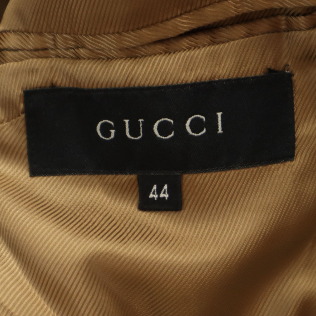 GUCCI グッチ イタリア製 ウール テーラードジャケット 44 ブラウン系 レディース