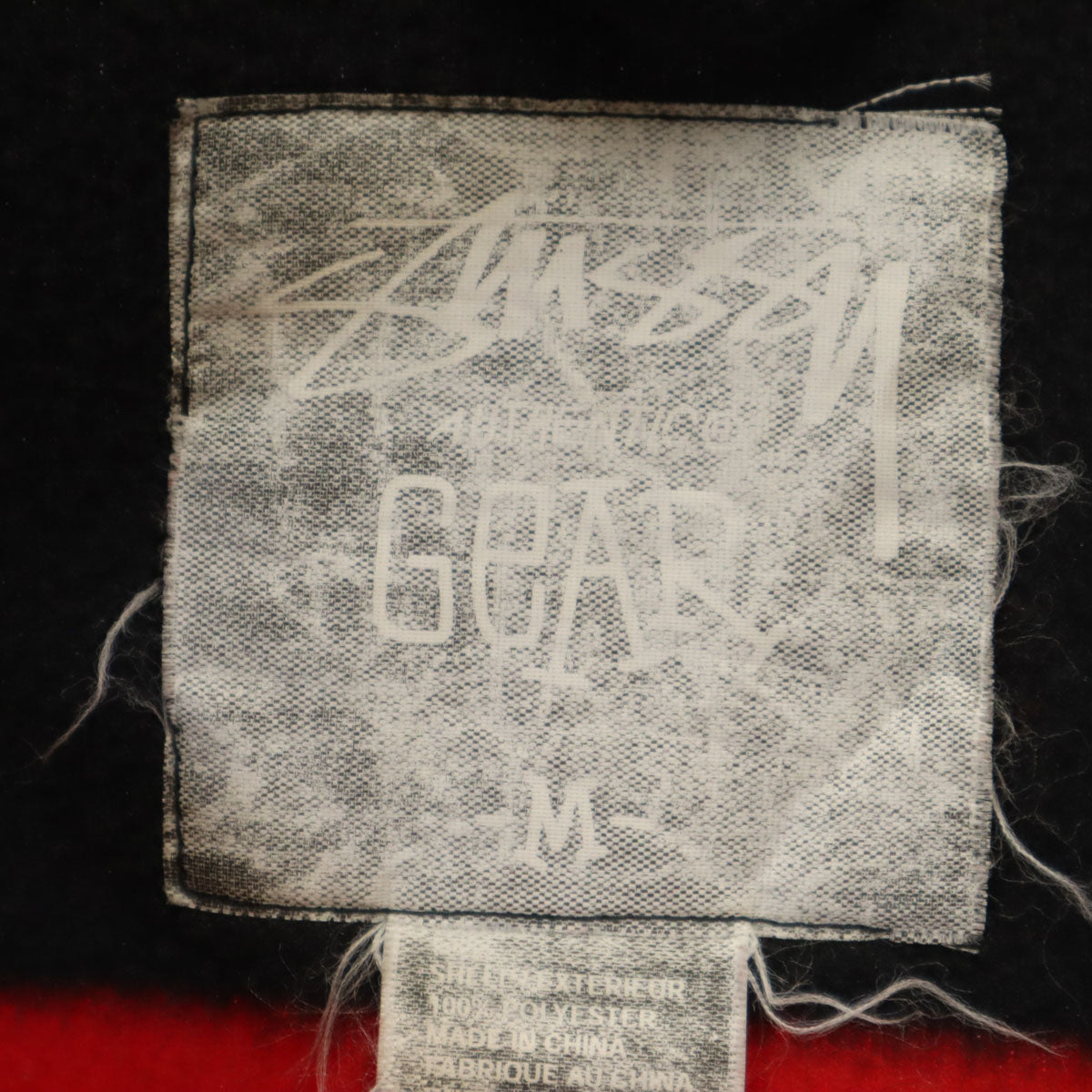 STUSSY ステューシー フリースジャケット M レッド系 メンズ