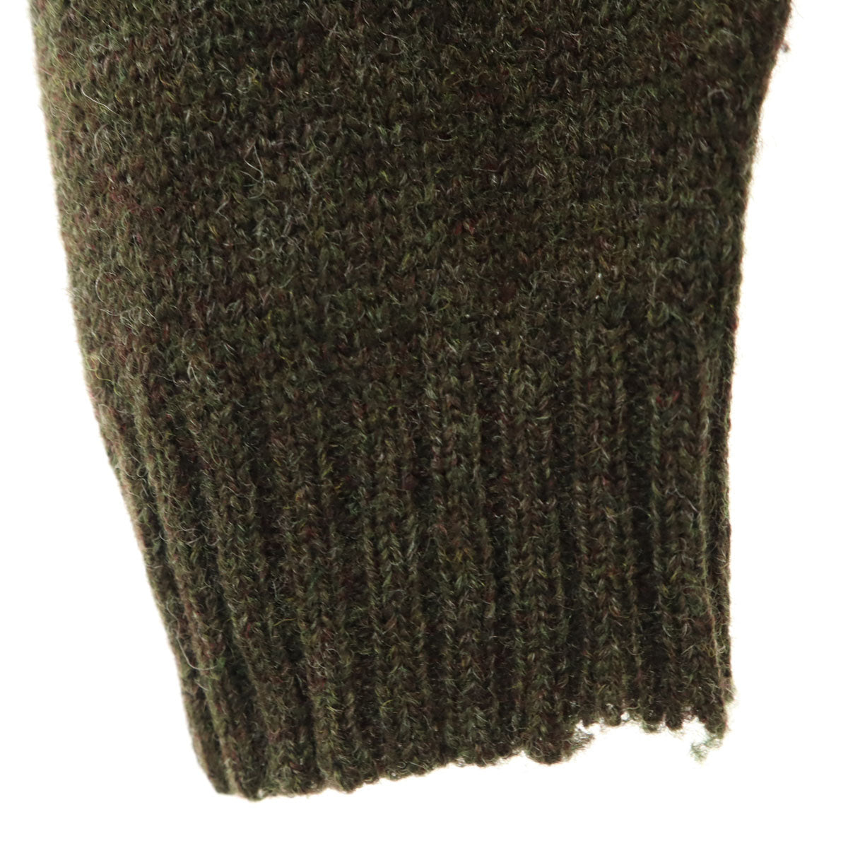 Vivienne WestwoodMAN ヴィヴィアンウエストウッドマン イタリア製 長袖 Vネック ニット S カーキ系 セーター メンズ