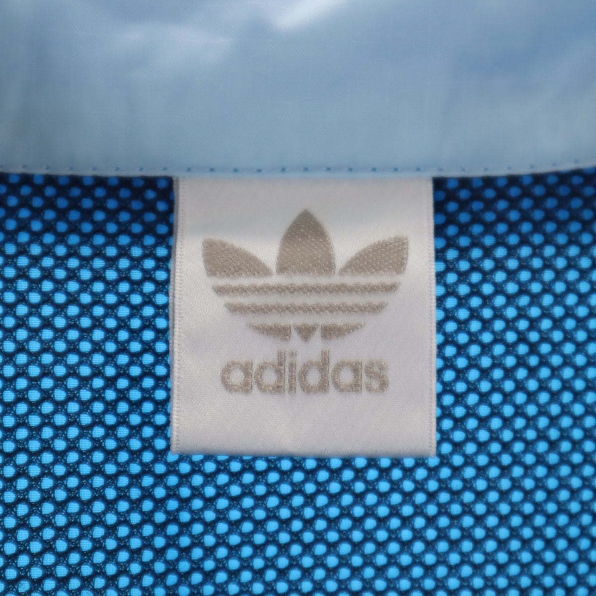 adidas アディダス 80s 銀タグ ヴィンテージ ハーフジップ ウインドブレーカー L-O ブルー デサント プルオーバー メンズ