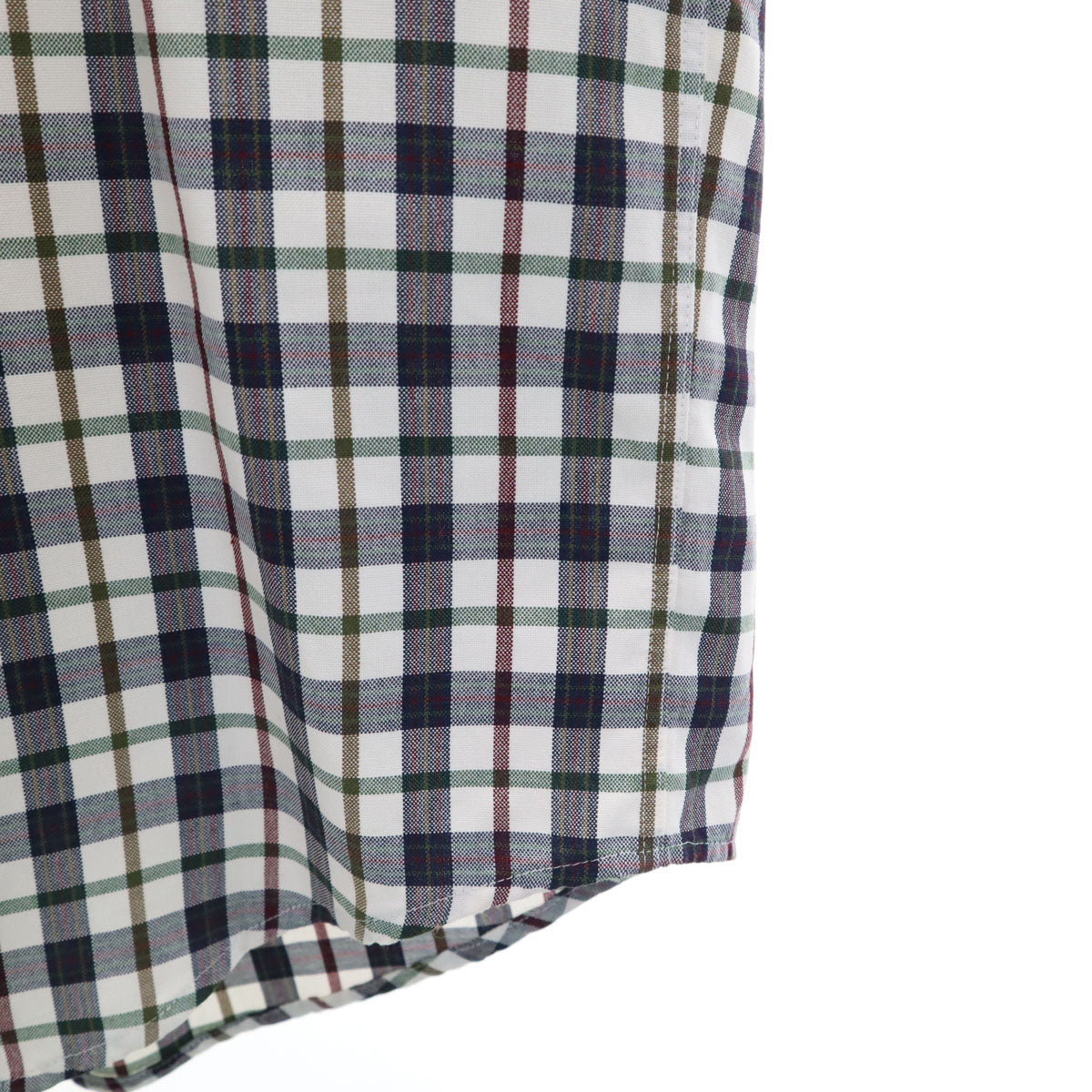 YVES SAINT LAUREN pour homme イヴサンローラン プールオム 90s オールド チェック柄 長袖 ボタンダウンシャツ 39 ホワイト メンズ