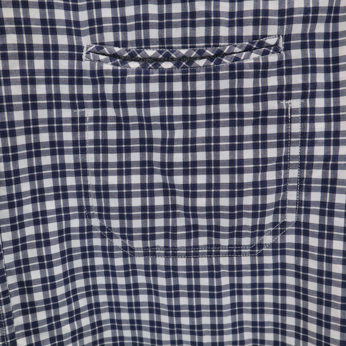 JUNYA WATANABE COMME des GARCONS MAN ジュンヤワタナベコムデギャルソンマン 2013年 日本製 チェック柄 長袖 コットンシャツ S ネイビー メンズ