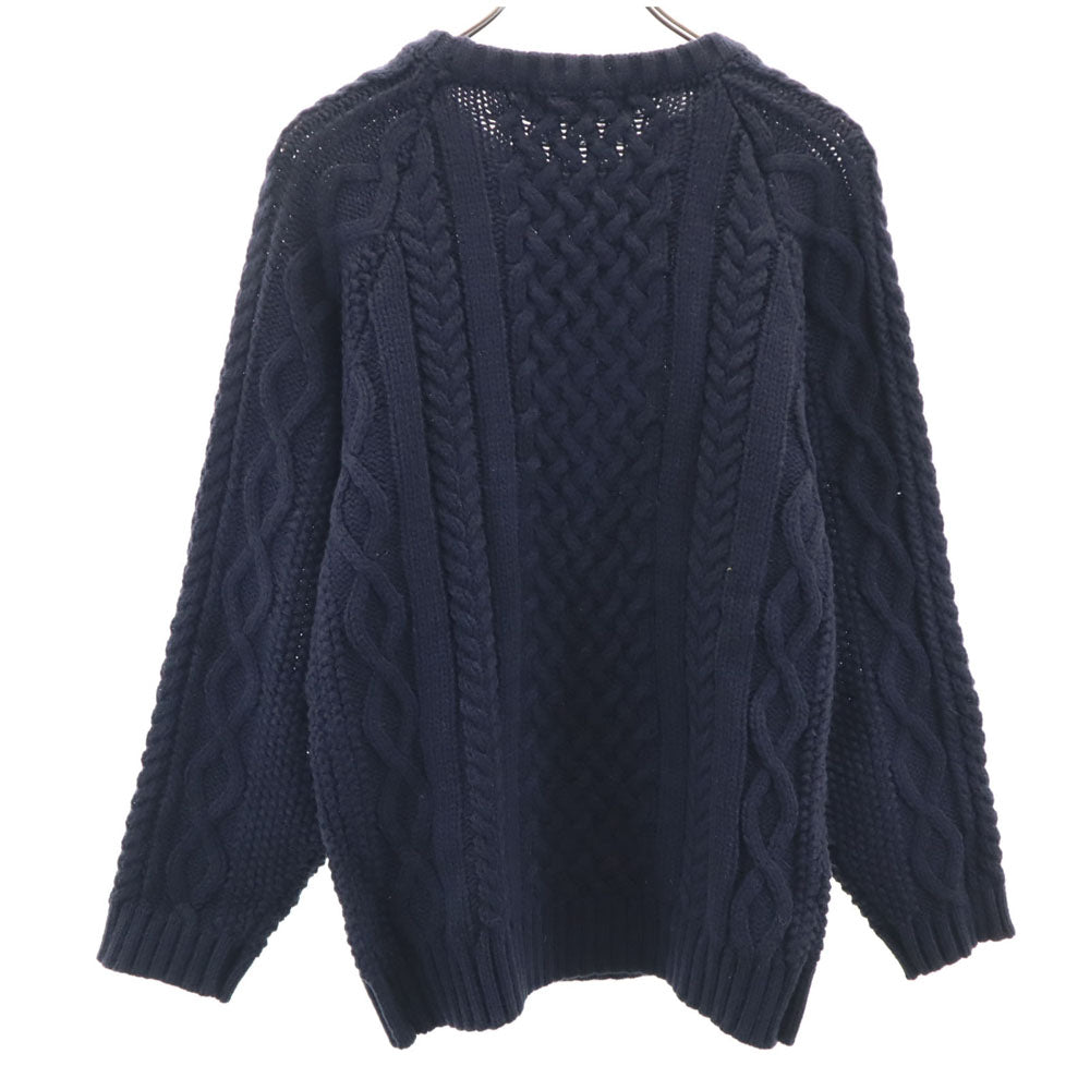 68&brothers シックスティエイトアンドブラザーズ 長袖 セーター M ネイビー系 ニット メンズ