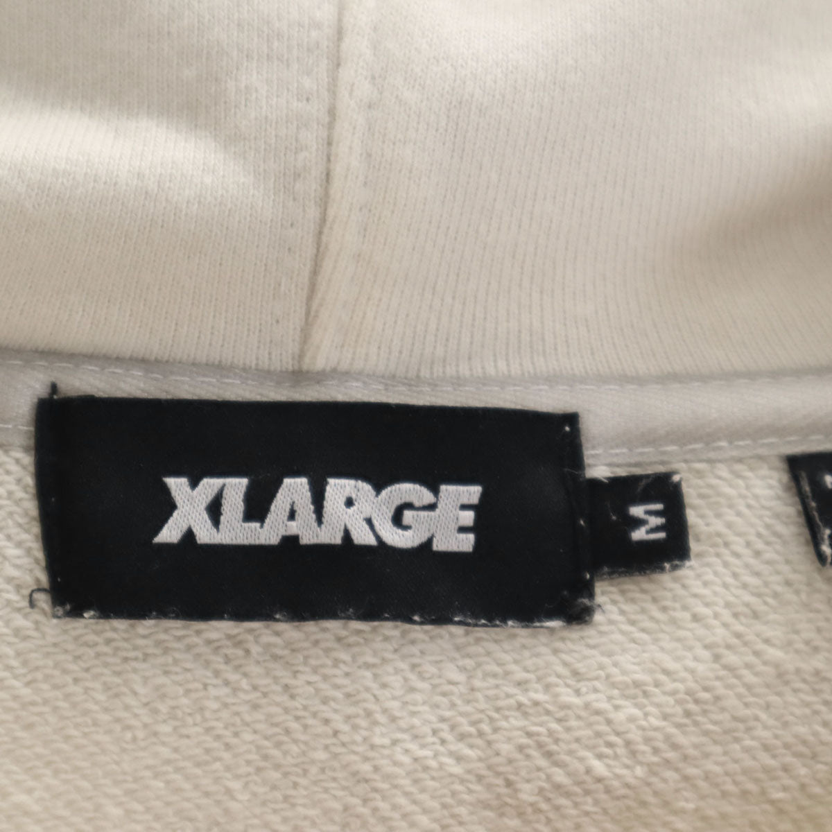 XLARGE エクストララージ 長袖 スウェットパーカー M ベージュ系 メンズ