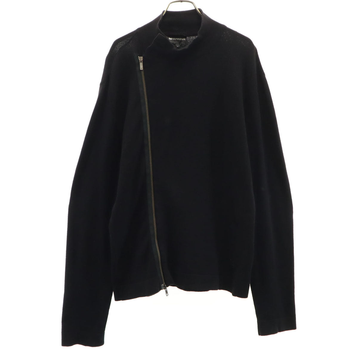 Emporio Armani エンポリオアルマーニ ニットジャケット L ブラック メンズ