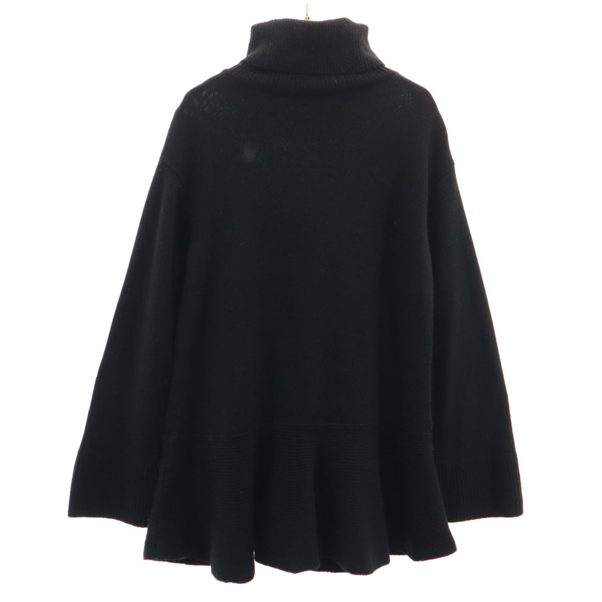 FOXEY NEW YORK フォクシーニューヨーク 日本製 カシミヤブレンド 長袖 チュニック丈 タートルネック セーター 40 ブラック ニット レディース