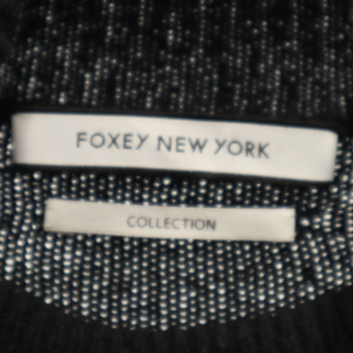 FOXEY NEW YORK フォクシーニューヨーク 日本製 カシミヤブレンド 長袖 チュニック丈 タートルネック セーター 40 ブラック ニット レディース