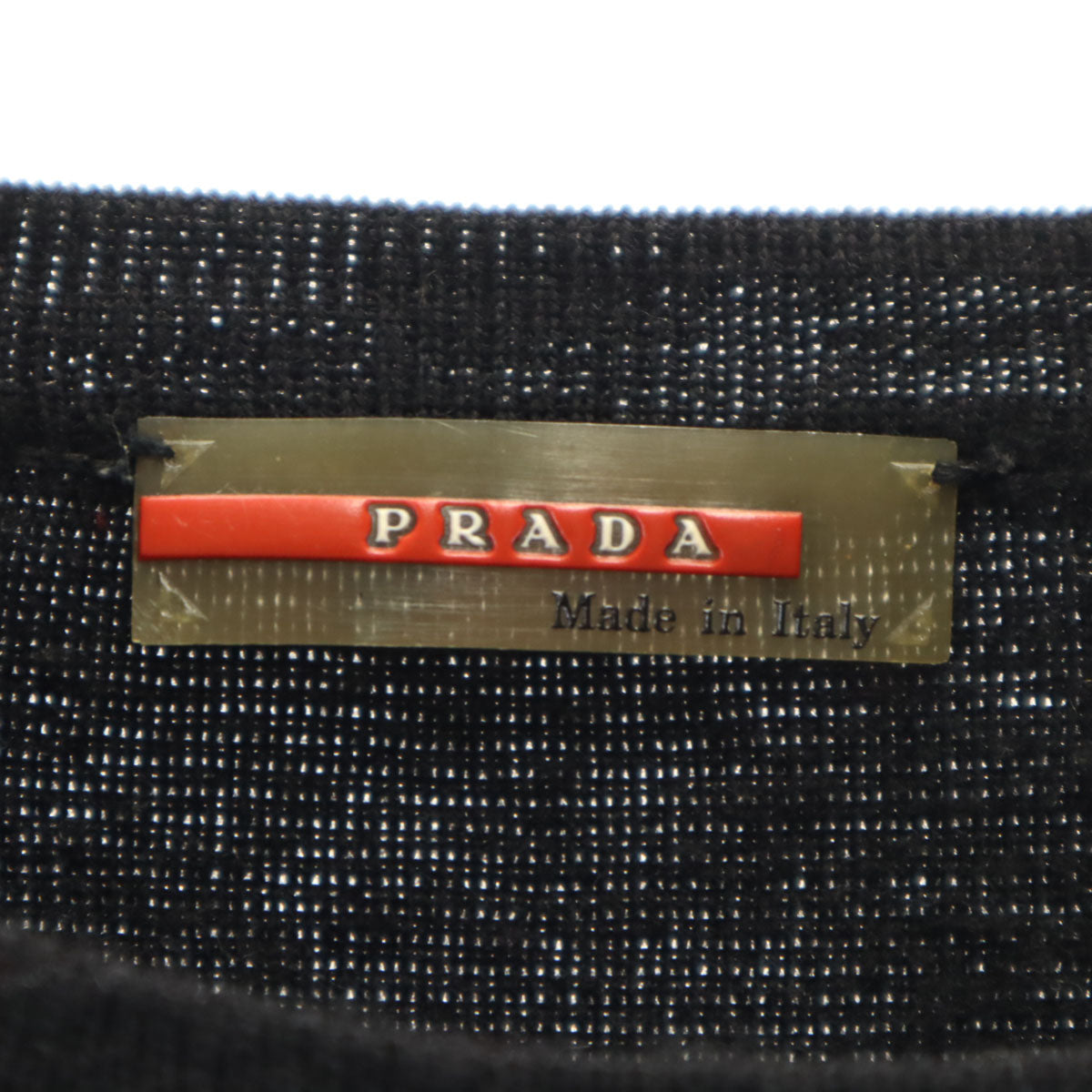 PRADA SPORTS プラダスポーツ イタリア製 長袖 セーター 48 ブラック ニット メンズ