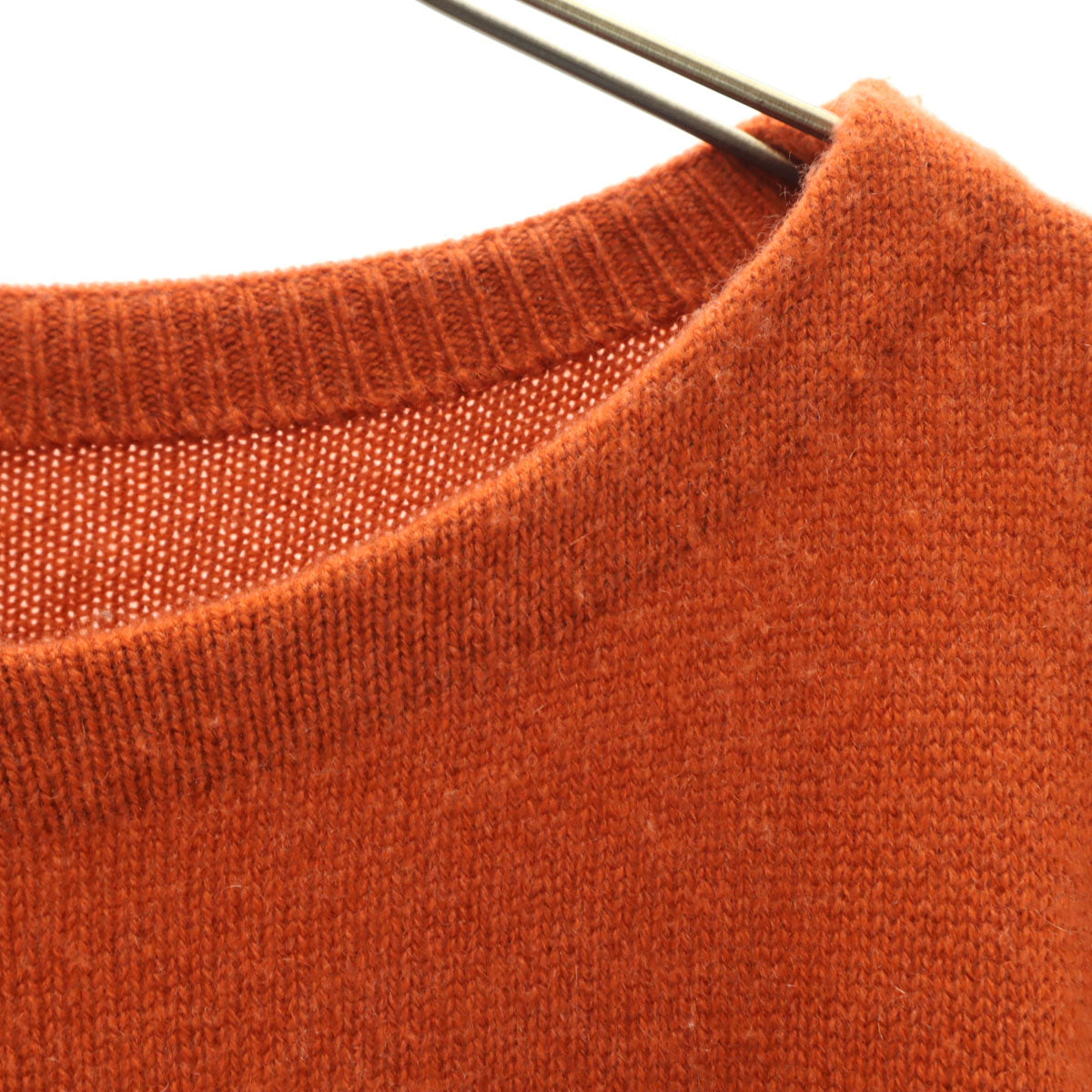 FOXEY フォクシー 日本製 カシミヤ100% 長袖 セーター オレンジブラウン ニット レディース
