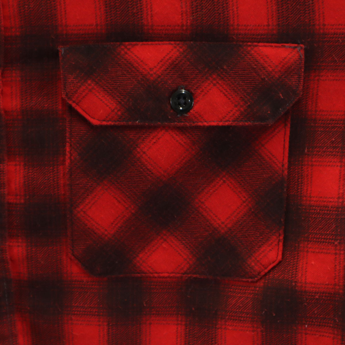 Sears シアーズ 70s ヴィンテージ チェック柄 長袖 ネルシャツ レッド 裏キルティング メンズ