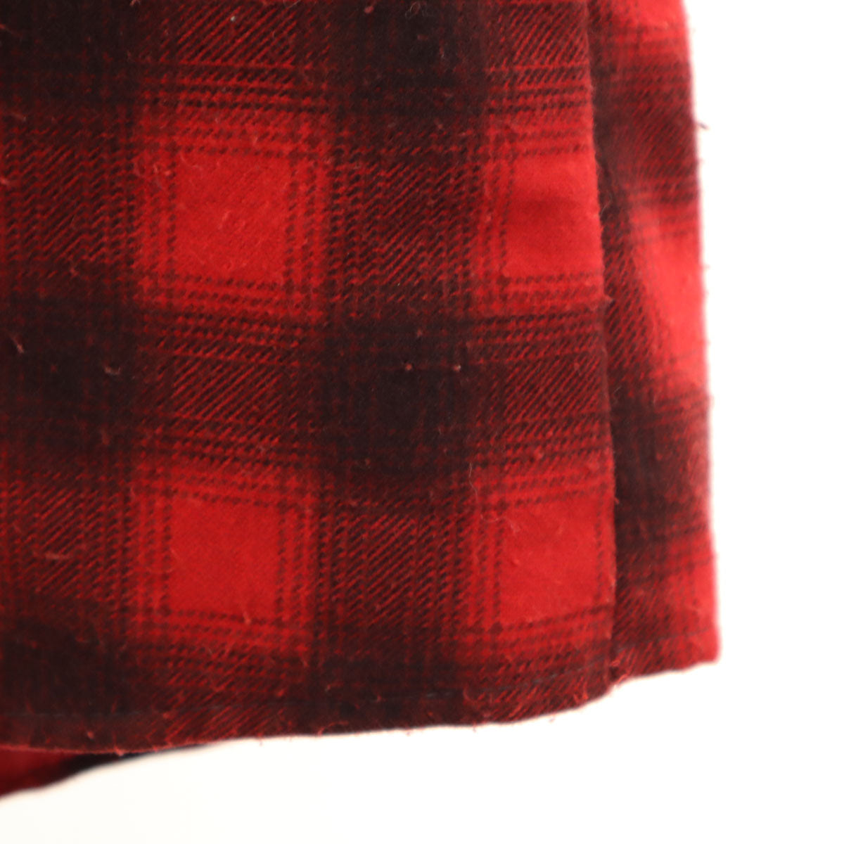 Sears シアーズ 70s ヴィンテージ チェック柄 長袖 ネルシャツ レッド 裏キルティング メンズ
