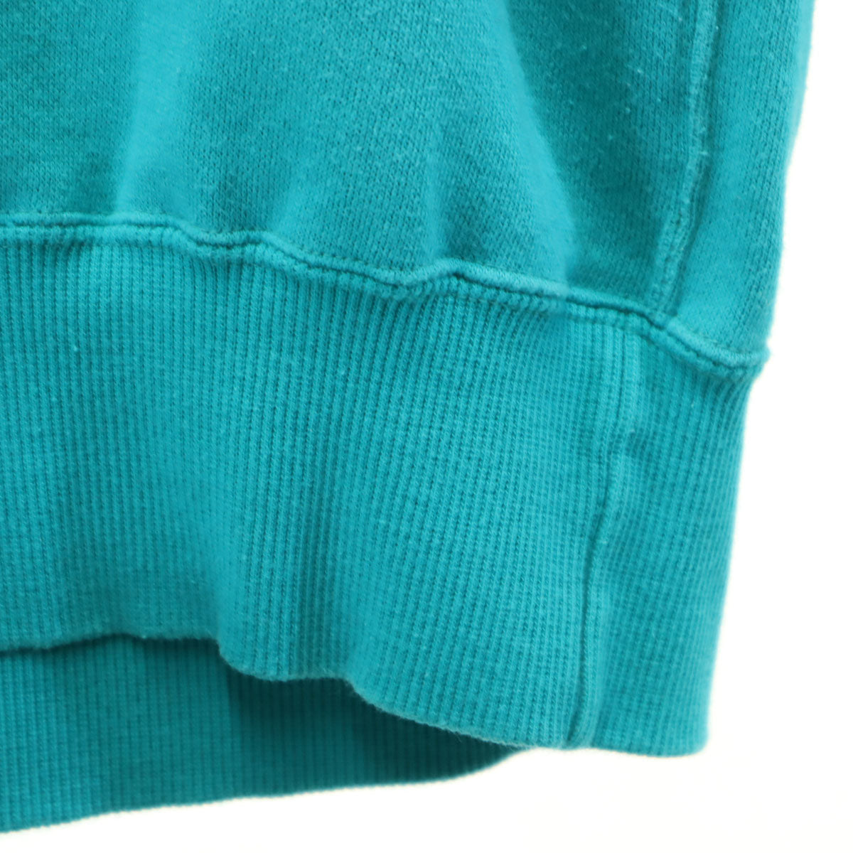 YVES SAINT LAURENT イヴサンローラン 90s オールド 長袖 スウェット トレーナー M ターコイズ 裏起毛 レディース