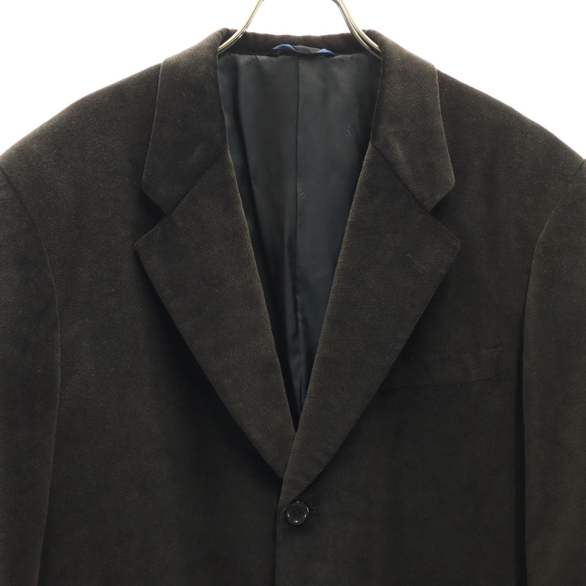 Christian Dior MONSIEUR クリスチャンディオール ムッシュ 90s オールド ベロア テーラードジャケット L ダークブラウン メンズ