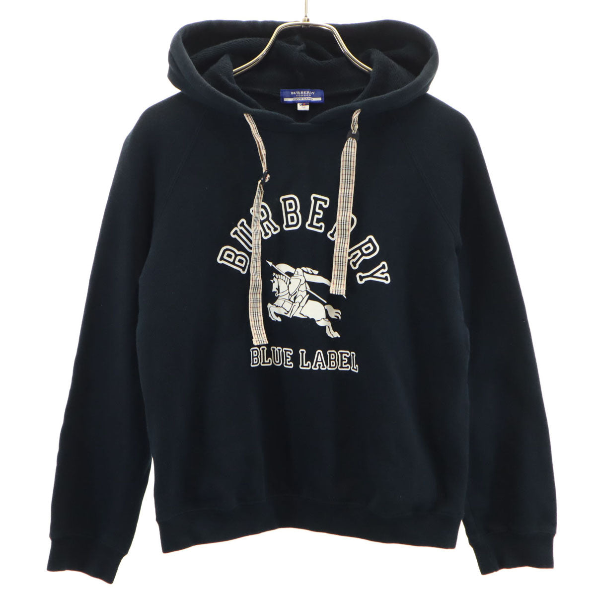 BURBERRY BLUE LABEL バーバリーブルーレーベル 長袖 スウェットパーカー M 黒 三陽商会 レディース
