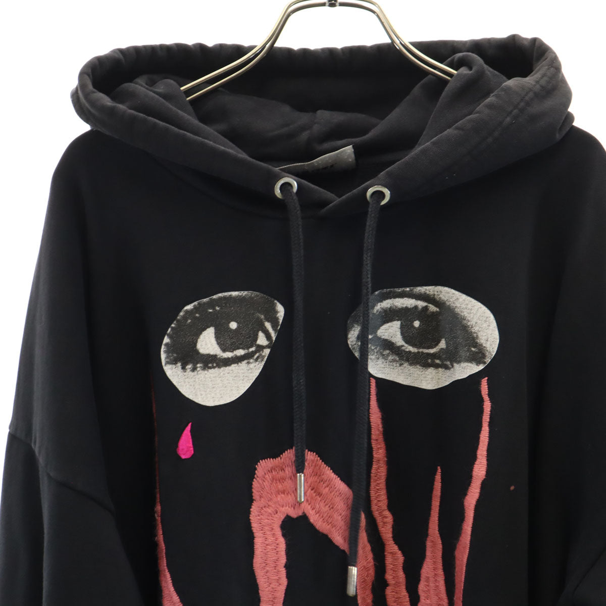 DIESEL ディーゼル 長袖 スウェットパーカー XL 黒 プルオーバー メンズ