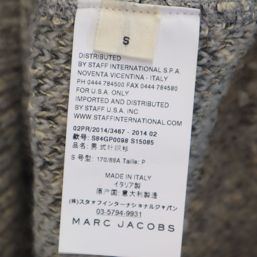 MARC JACOBS マークジェイコブス 14AW イタリア製 ウールブレンド 長袖 セーター S グレー メンズ