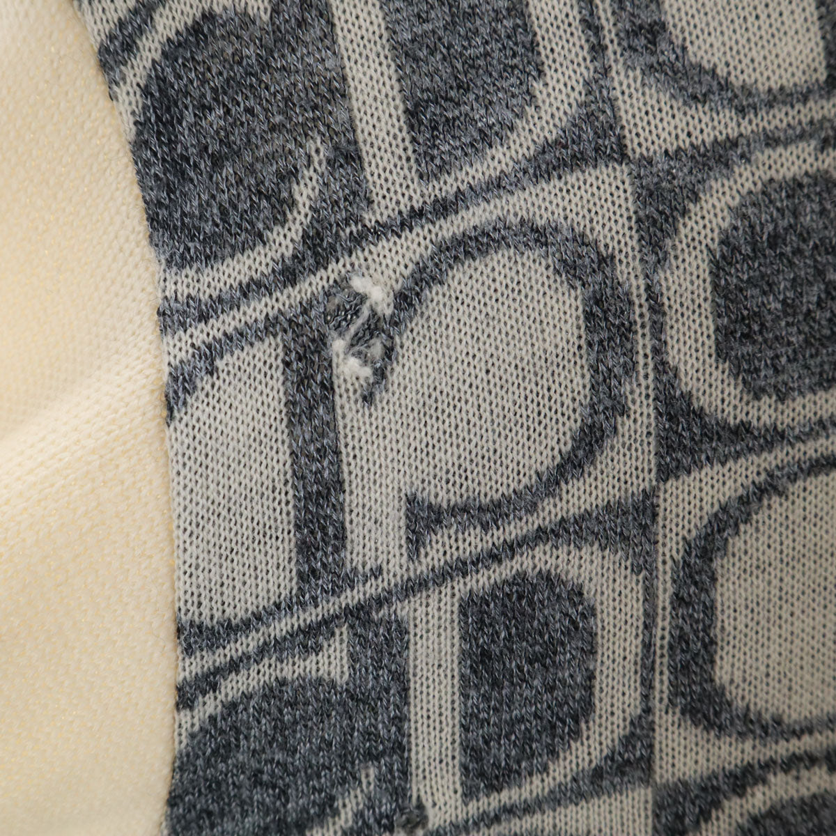 Christian Dior SPORTS クリスチャンディオールスポーツ 90s オールド ロゴ切替 長袖 セーター M アイボリー ニット レディース