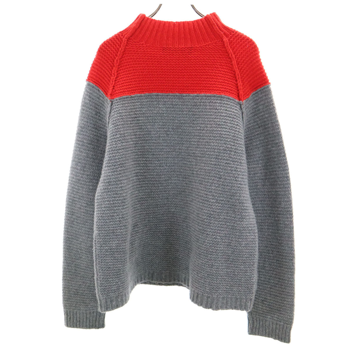 MARNI マルニ イタリア製 バイカラー 長袖 セーター 50 グレー ニット メンズ