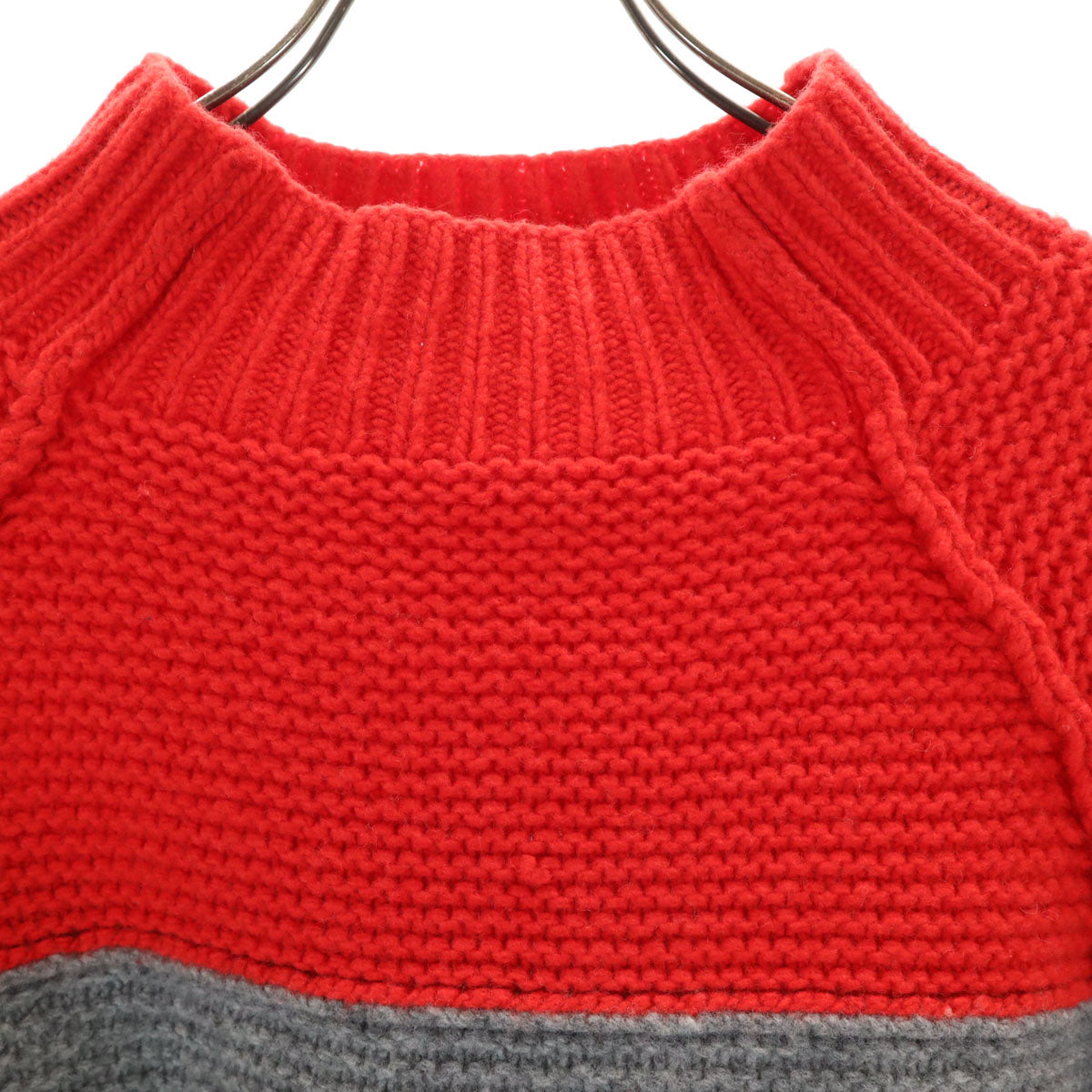 MARNI マルニ イタリア製 バイカラー 長袖 セーター 50 グレー ニット メンズ