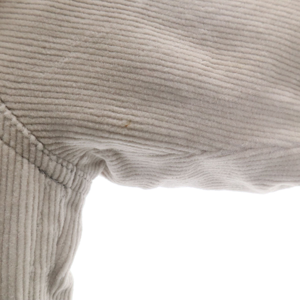 BURBERRY BLACK LABEL バーバリーブラックレーベル コーデュロイジャケット L グレー 三陽商会 ラビットファー付き メンズ