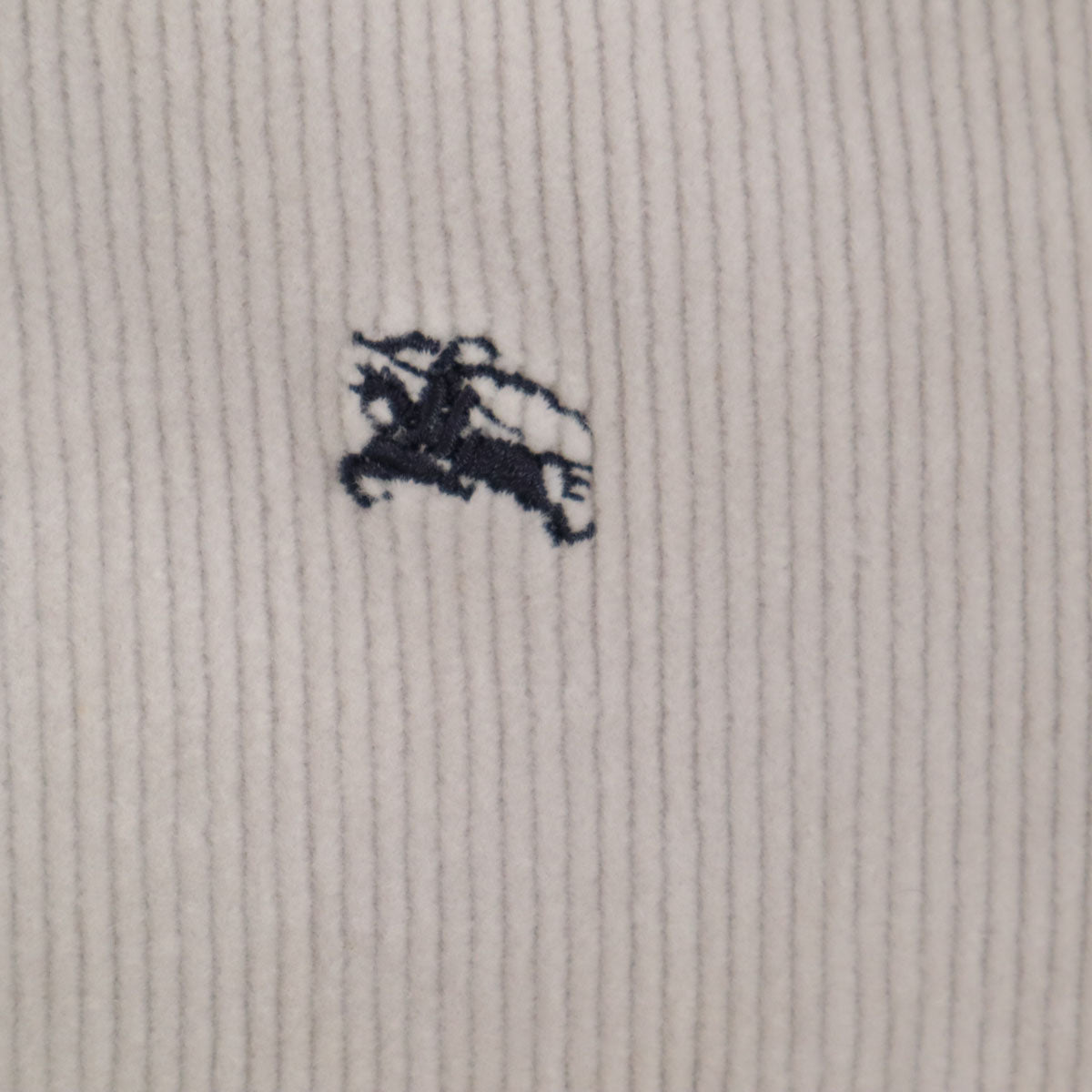 BURBERRY BLACK LABEL バーバリーブラックレーベル コーデュロイジャケット L グレー 三陽商会 ラビットファー付き メンズ