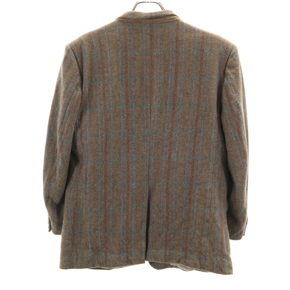 Christian Dior MONSIEUR クリスチャンディオール ムッシュ 90s オールド ヘリンボーン 長袖 ツイード テーラードジャケット 100-94-170 ブラウン系 メンズ