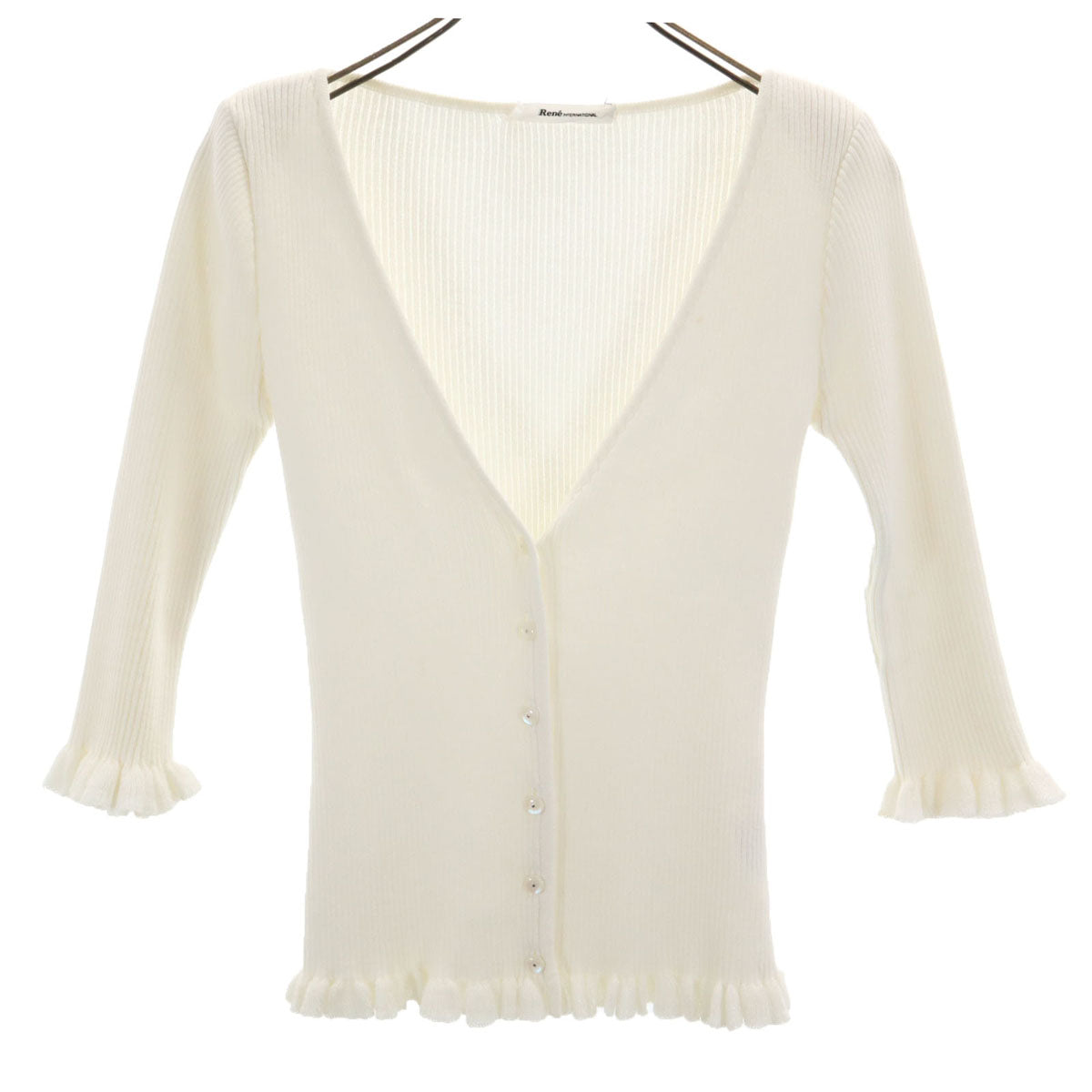 Rene(ルネ) カーディガン サイズ36 S レディース - ピンクベージュ  