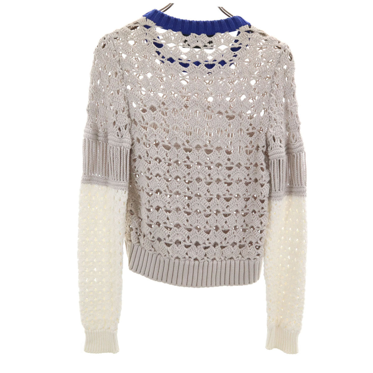 AKIRANAKA アキラナカ 日本製 長袖 ハンド ニット 36 グレー セーター レディース