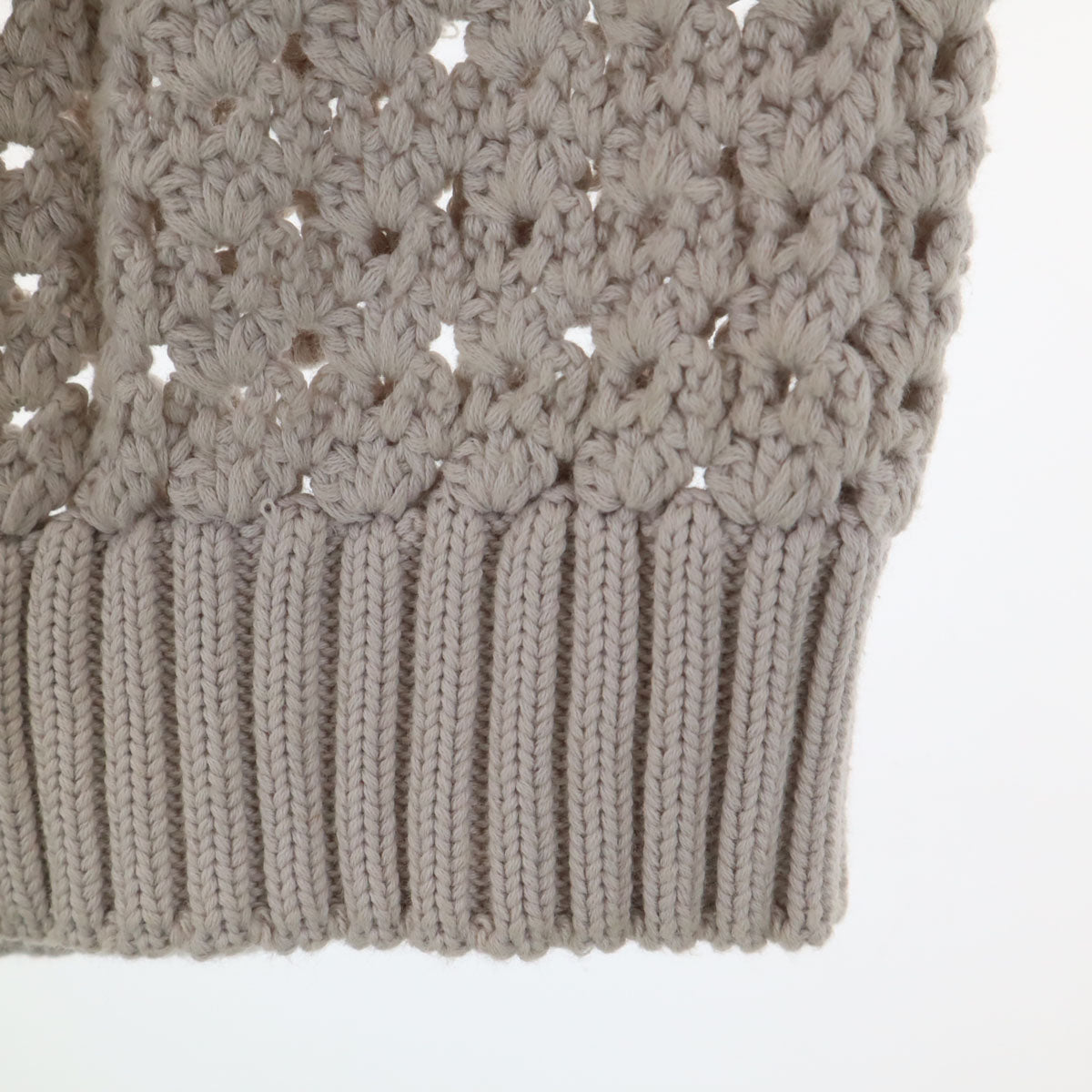 AKIRANAKA アキラナカ 日本製 長袖 ハンド ニット 36 グレー セーター レディース