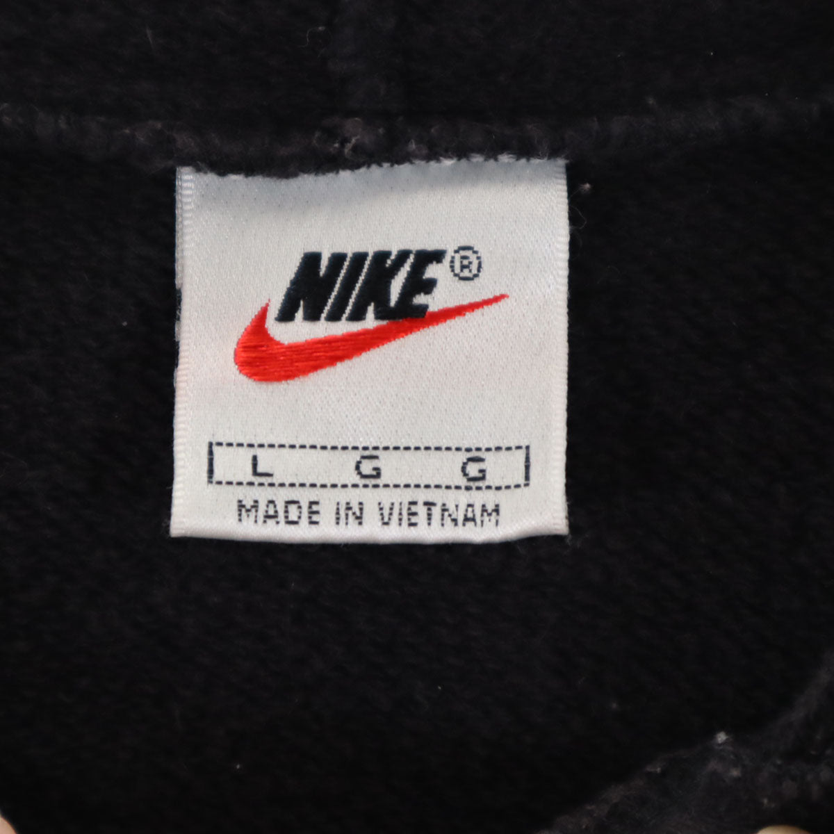 NIKE ナイキ 90s 00s オールド 白タグ 長袖 スウェットパーカー L ブラック メンズ