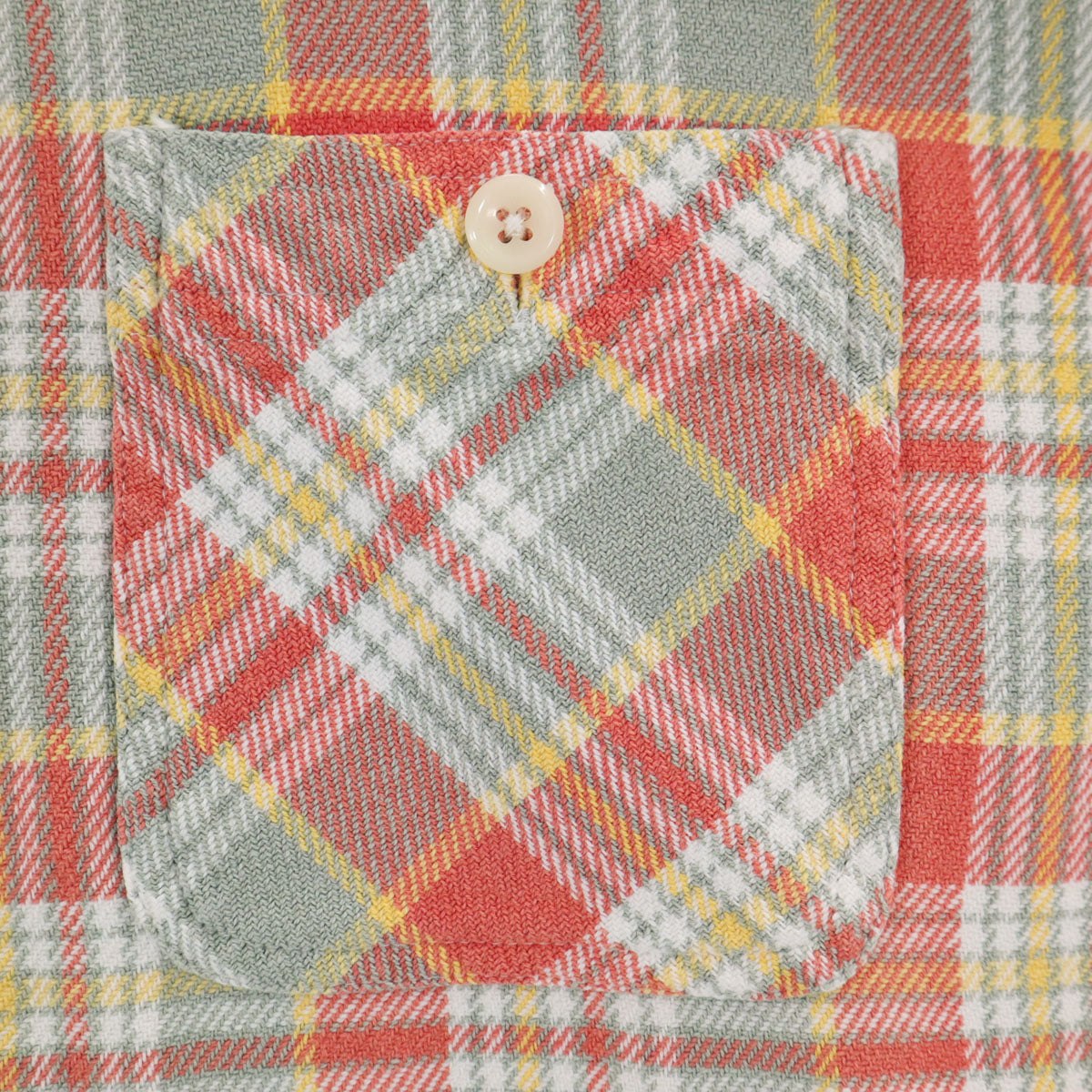 CAMCO カムコ 70s 80s ヴィンテージ チェック柄 長袖 シャツ L オレンジ系 メンズ