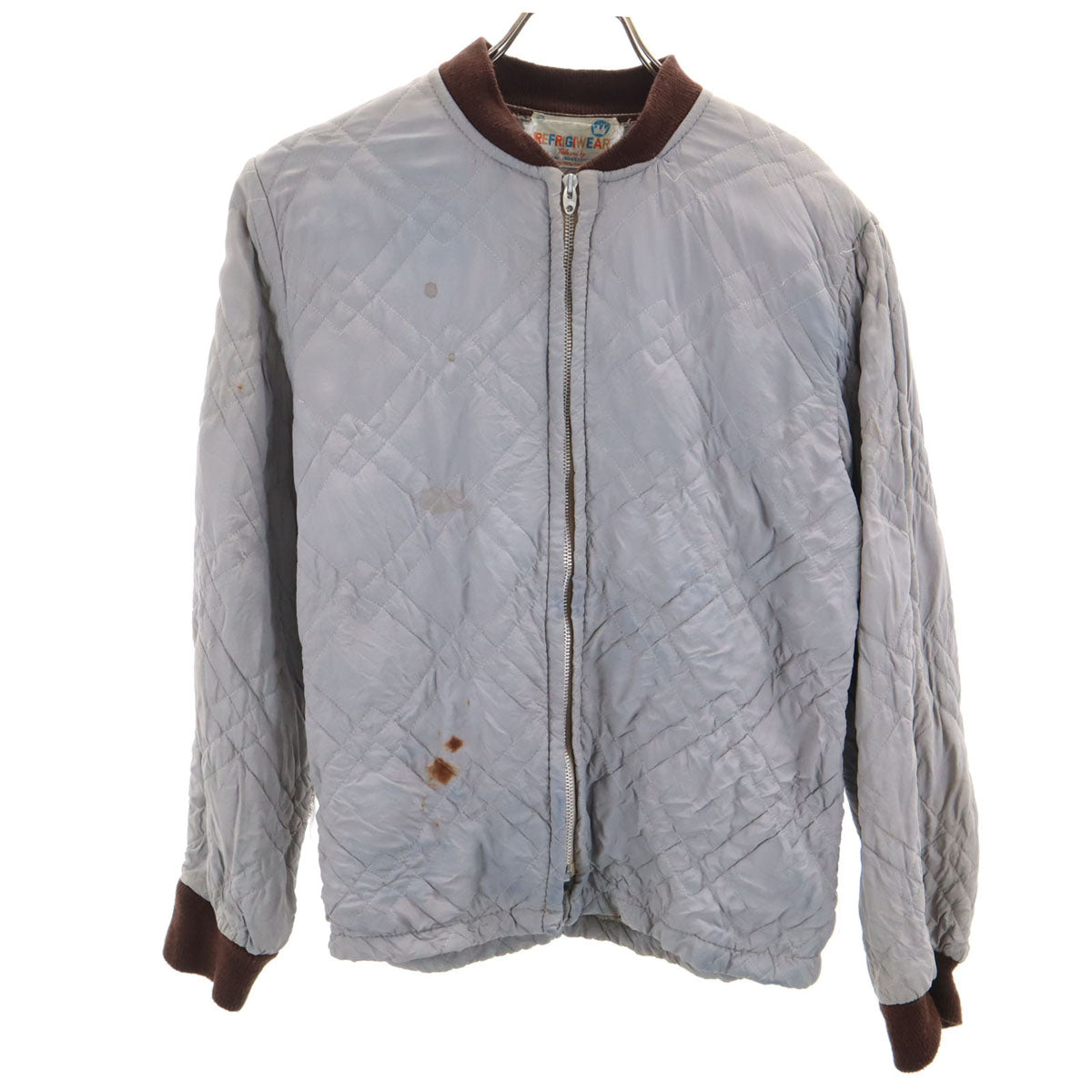 RefrigiWear リフリッジウェア 50s ライトニングジップ ヴィンテージ キルティングジャケット M アイスグレー系 メンズ